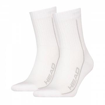 Head Tennis Performance Short Crew Socks 2P White